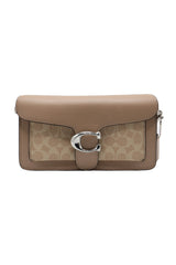 Coach Tabby Signature Jacquard Shoulder Bag | Taupe Neutral