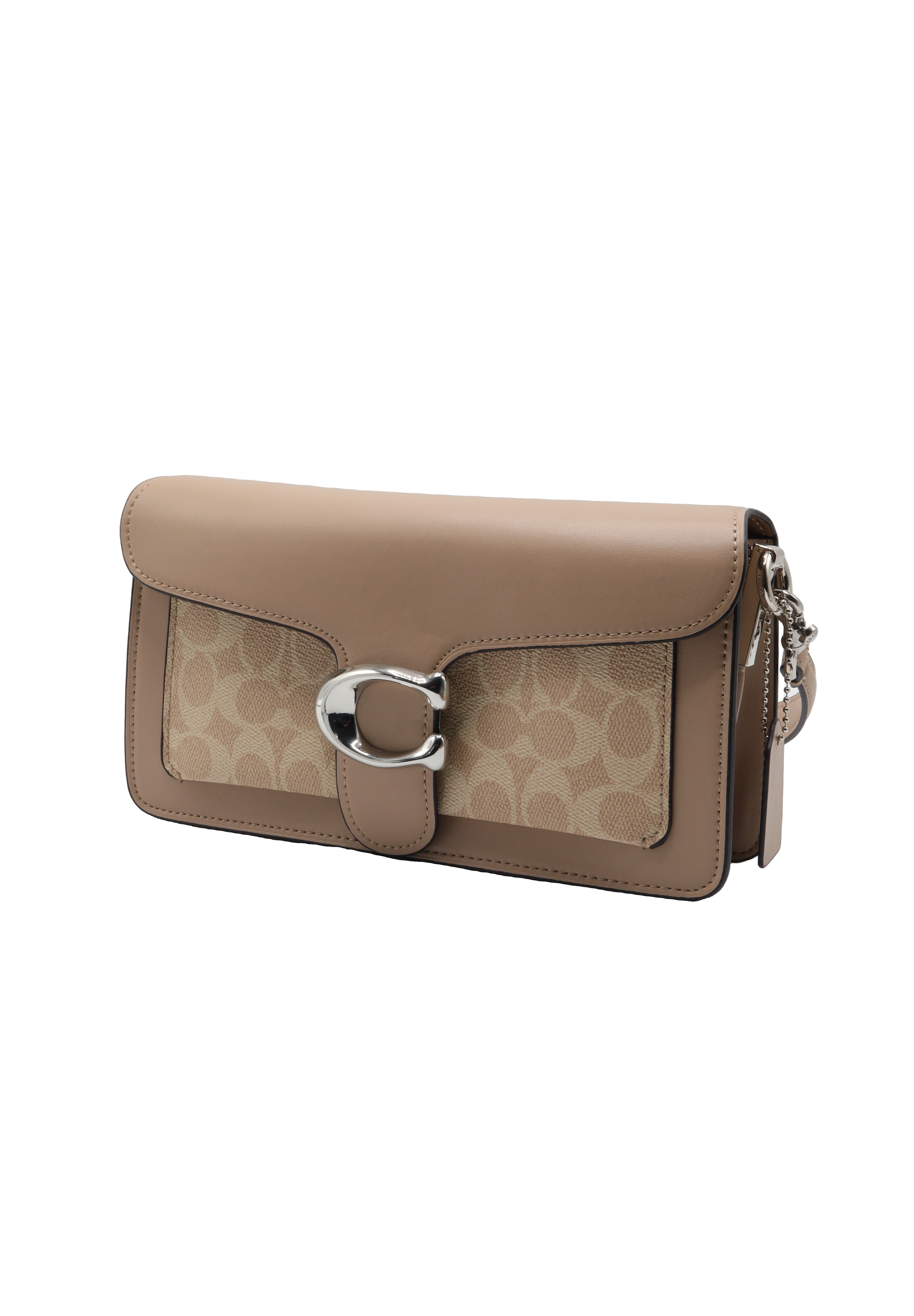Coach Tabby Signature Jacquard Shoulder Bag | Taupe Neutral