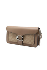 Coach Tabby Signature Jacquard Shoulder Bag | Taupe Neutral