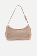 Jacquemus Le Bisou Belt Shoulder Bag | Nude Beige Leather