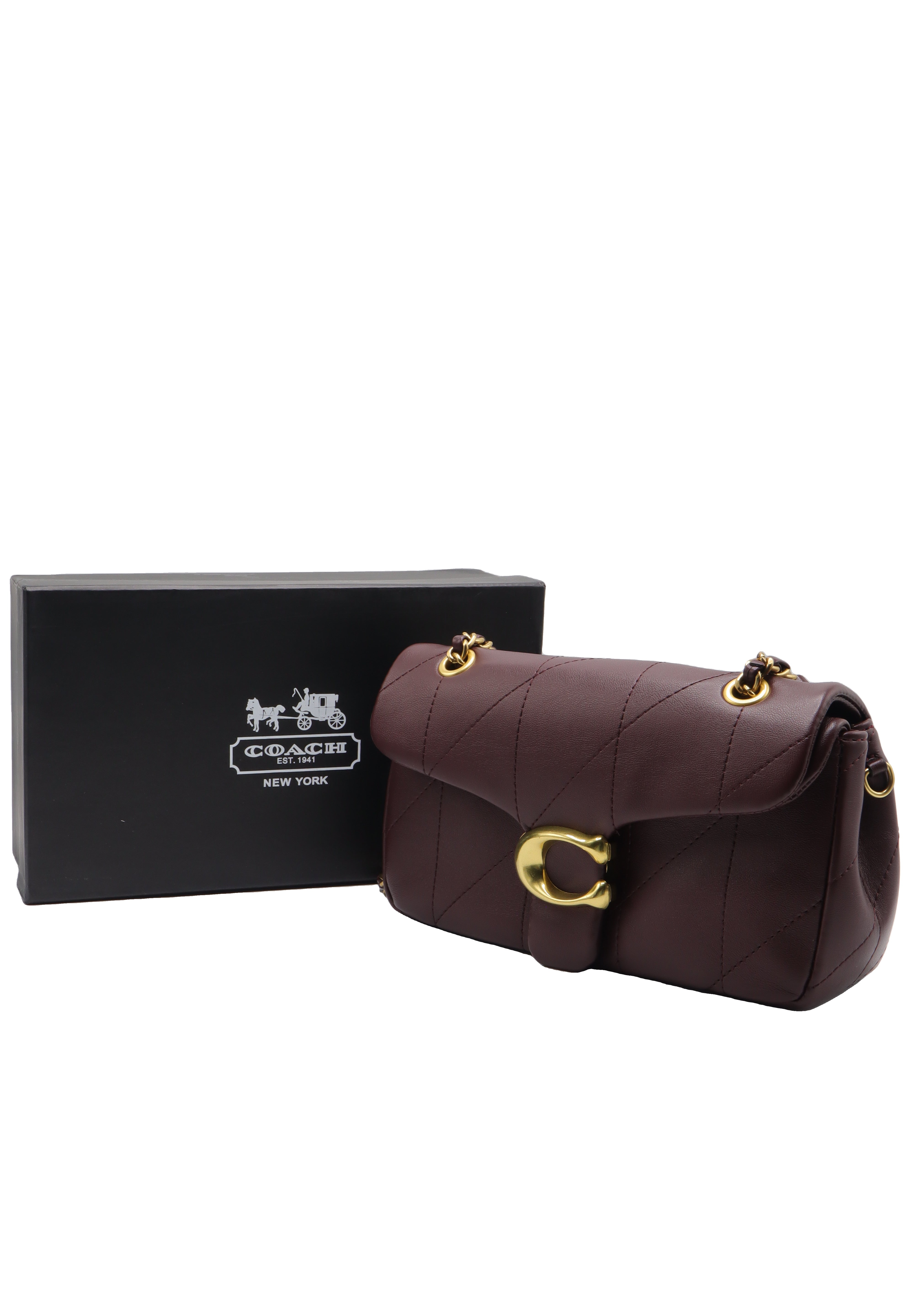 Coach Pillow Tabby Quilted Shoulder Bag | Deep Plum