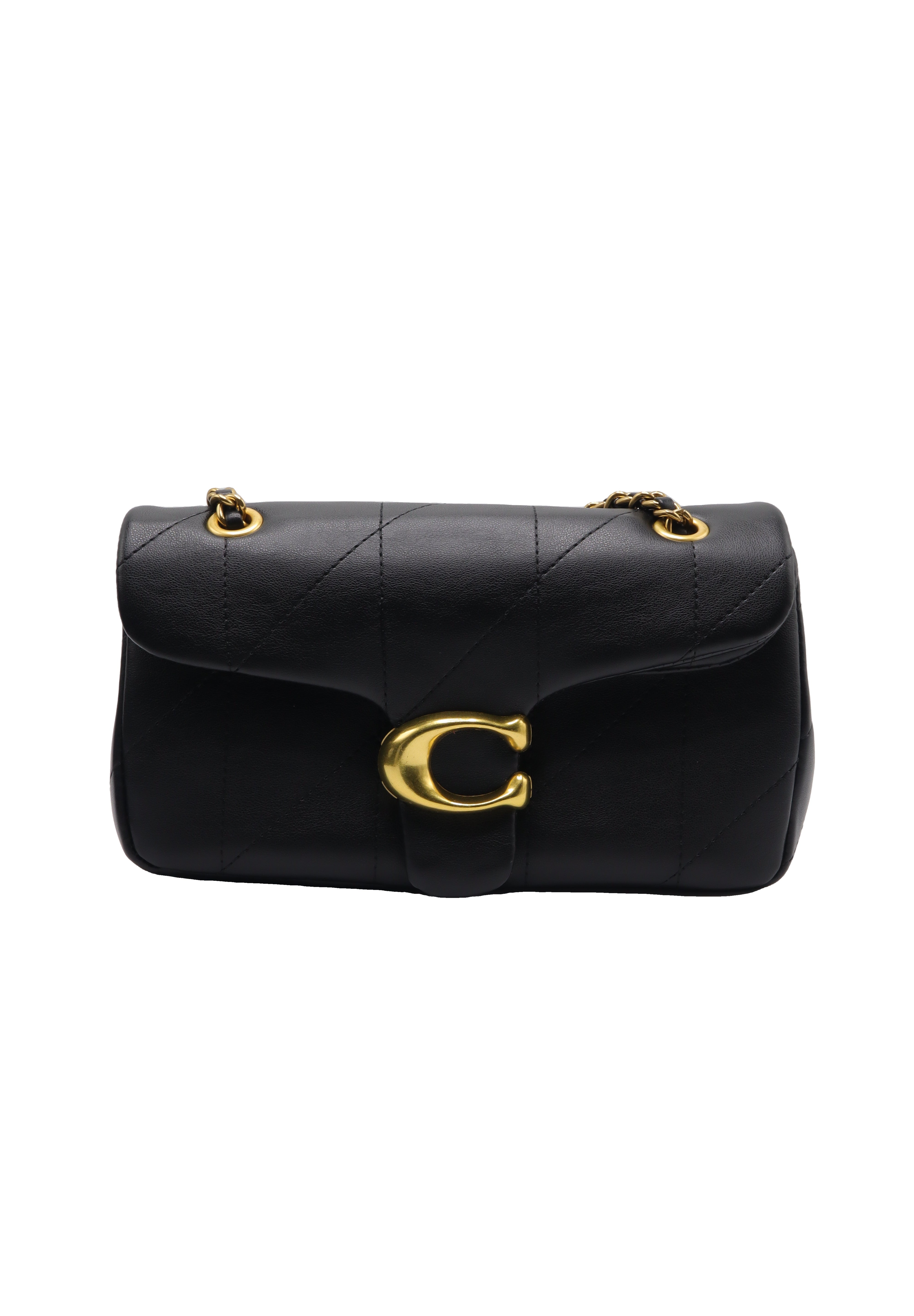 Coach Pillow Tabby Quilted Shoulder Bag | Black Leather