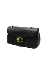 Coach Pillow Tabby Quilted Shoulder Bag | Black Leather