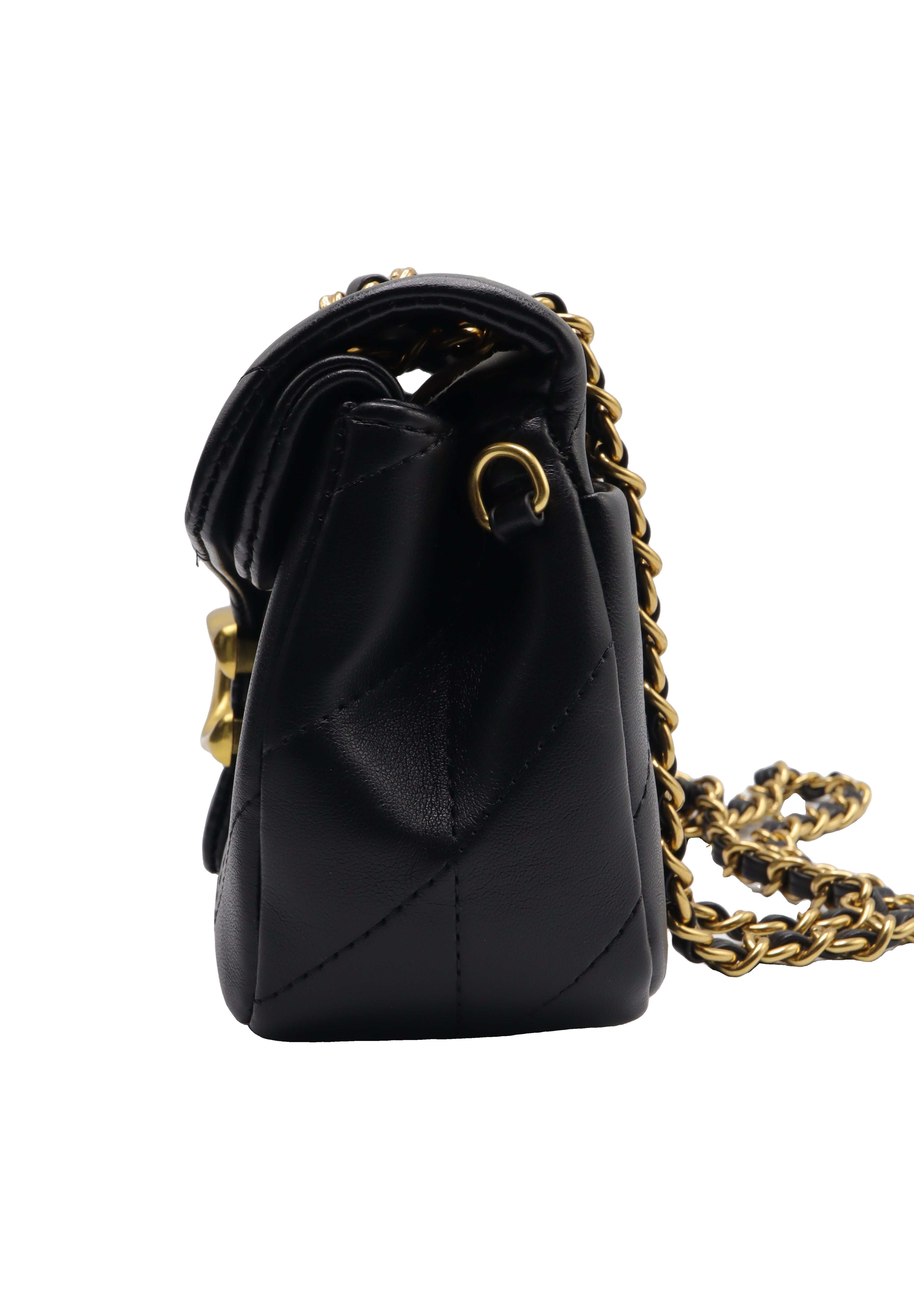 Coach Pillow Tabby Quilted Shoulder Bag | Black Leather
