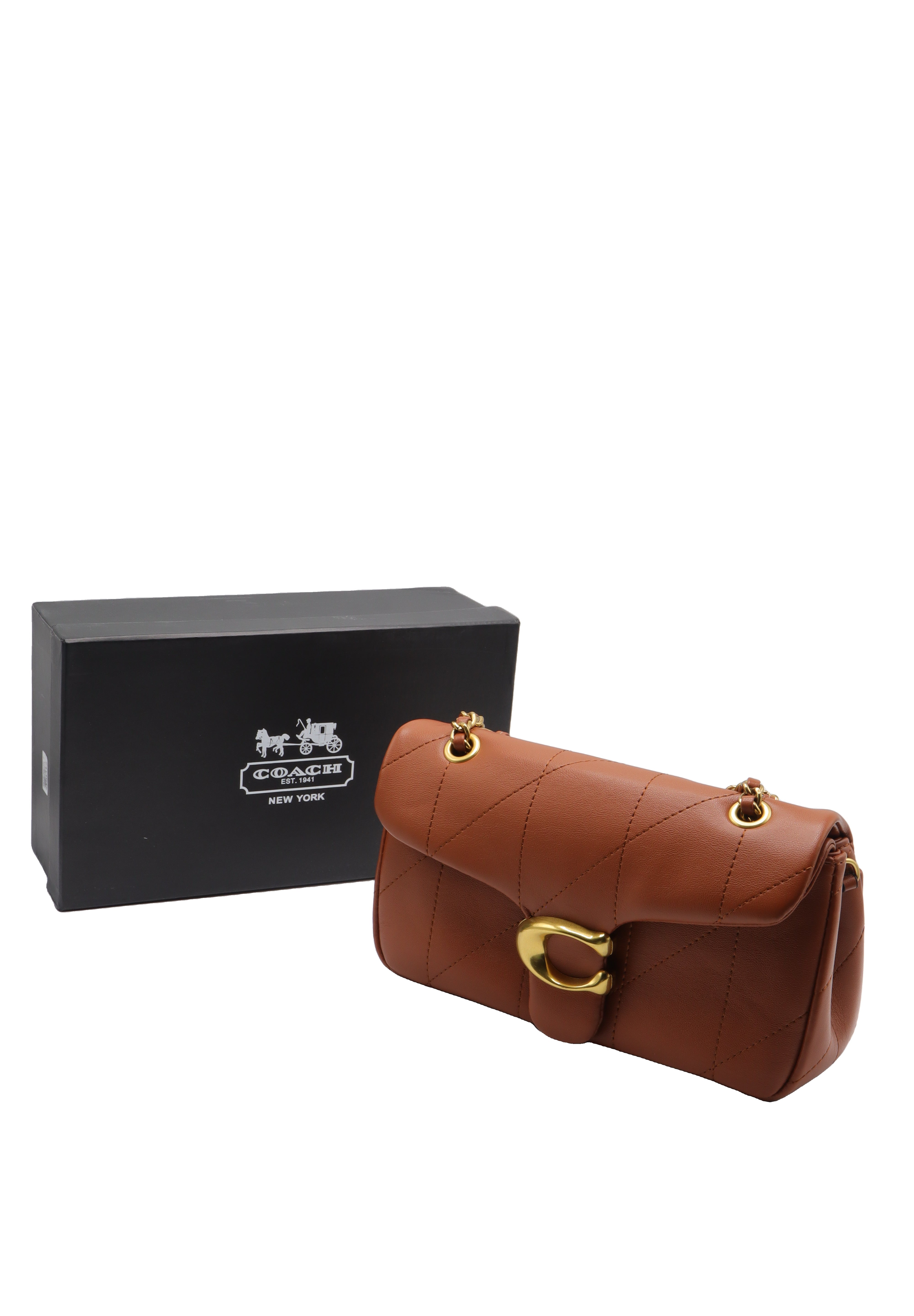 Coach Pillow Tabby Quilted Shoulder Bag | Saddle Brown