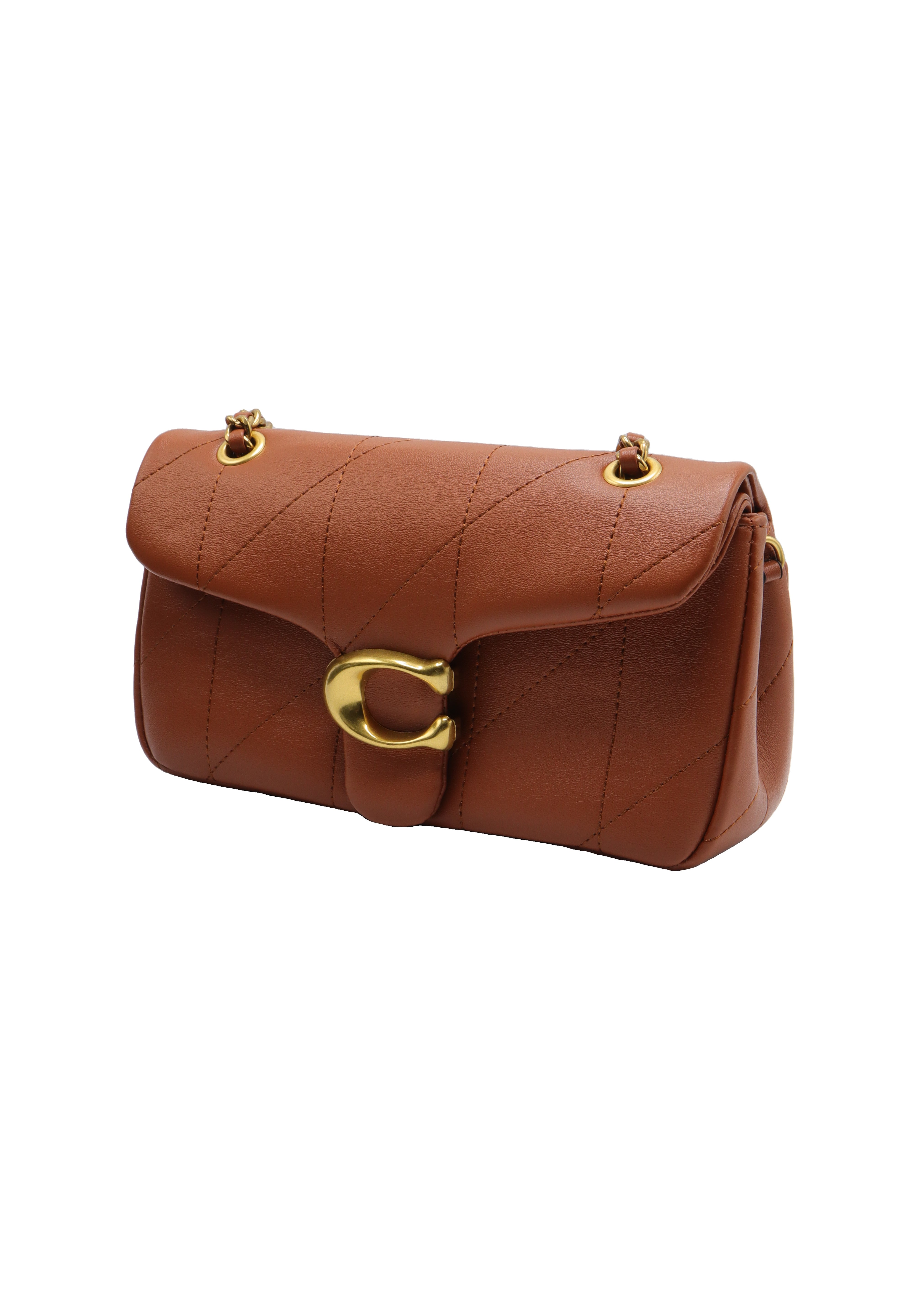 Coach Pillow Tabby Quilted Shoulder Bag | Saddle Brown