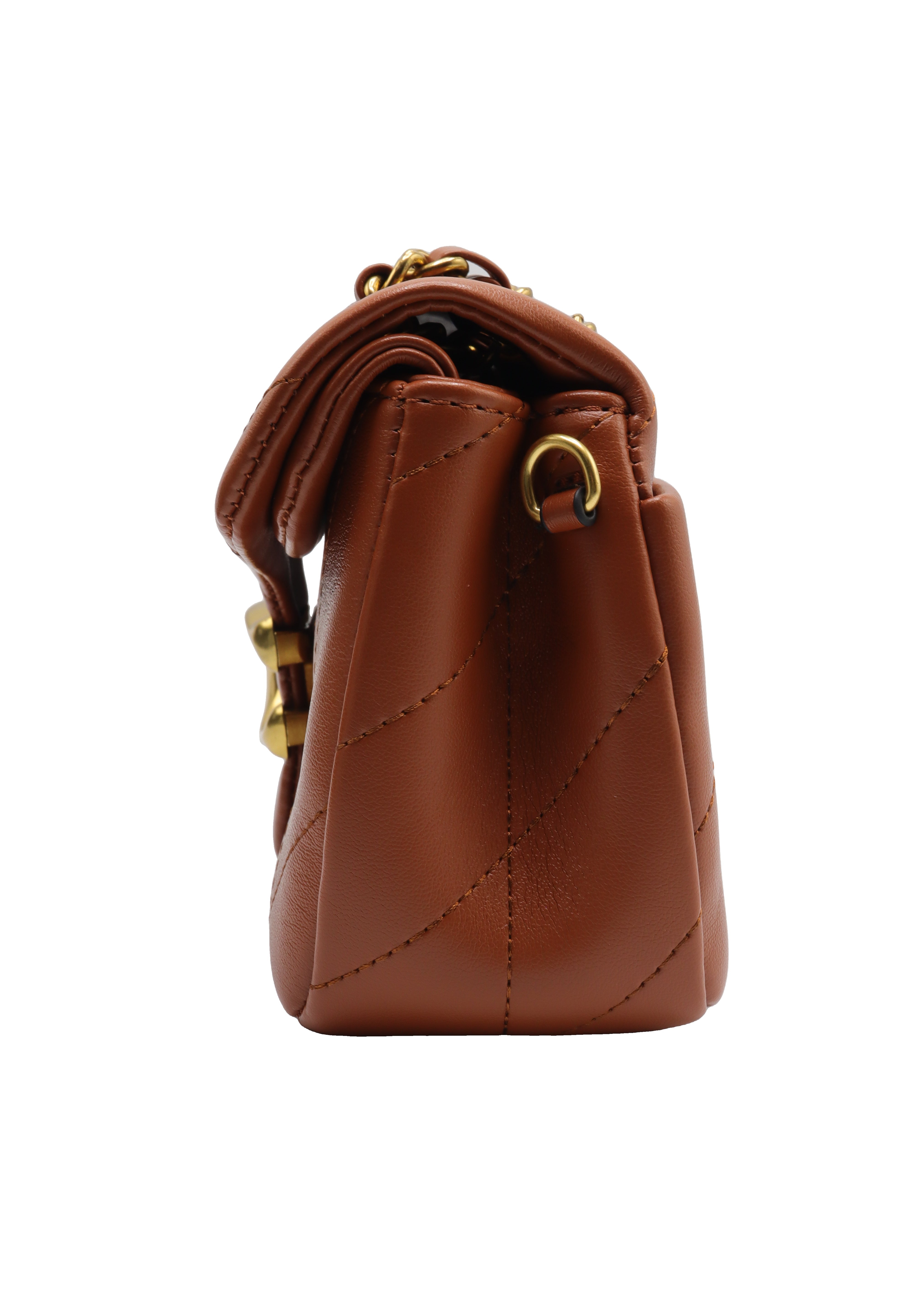 Coach Pillow Tabby Quilted Shoulder Bag | Saddle Brown