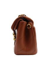 Coach Pillow Tabby Quilted Shoulder Bag | Saddle Brown