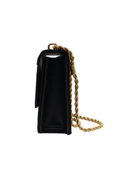 Tory Burch Eleanor Embellished Velvet Shoulder Bag | Black