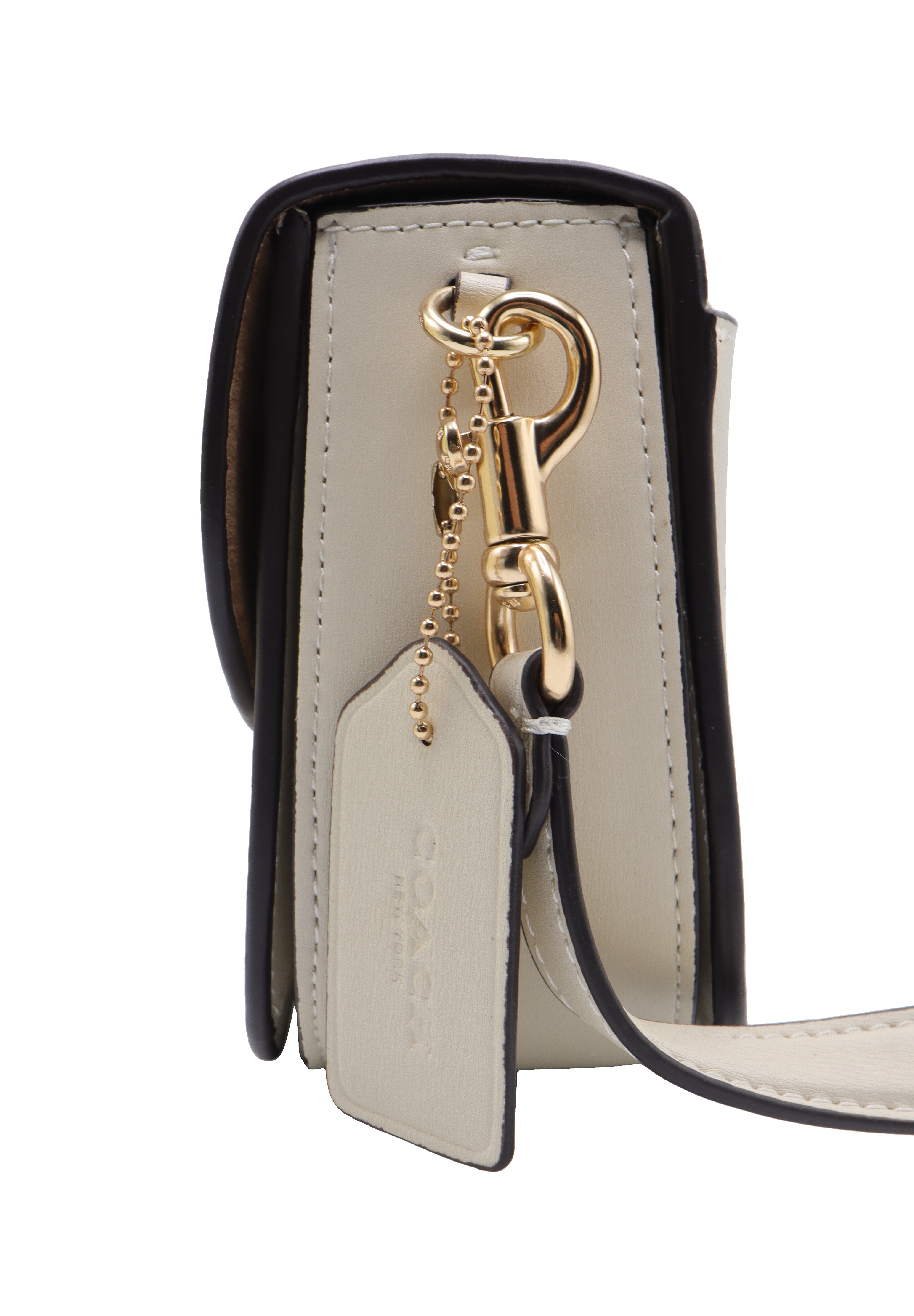 Coach Morgan Leather Shoulder Bag | Chalk White