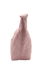 Chanel Small Hobo Bag | Light Pink Quilted Lambskin & CC Charm