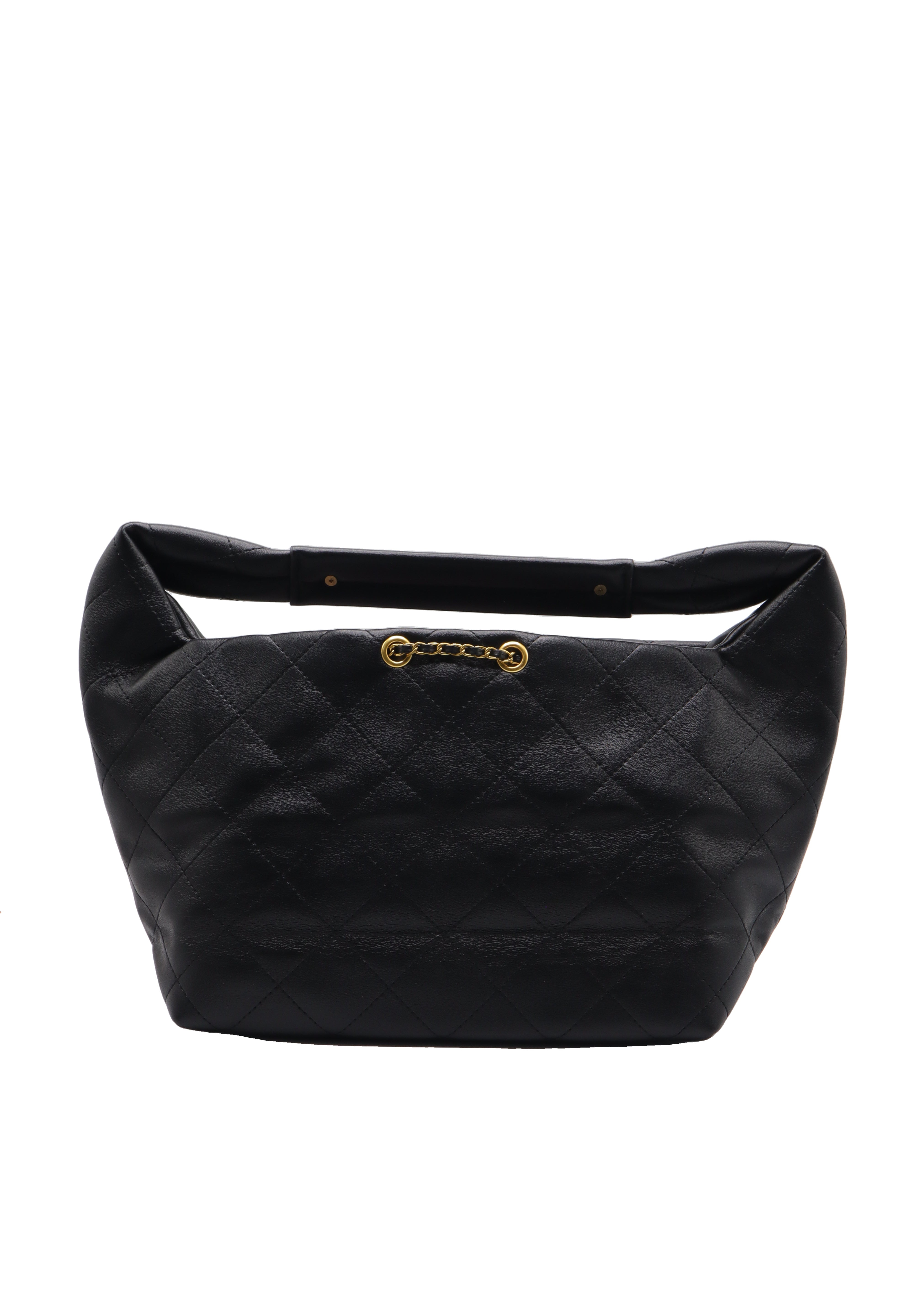 Chanel Small Hobo Bag | Black Quilted Lambskin & Gold CC
