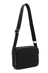 Lacoste Men's Canvas Camera Crossbody Bag | Matte Black