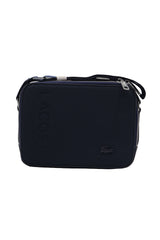 Lacoste Men's Crossbody Camera Bag | Matte Black & Silver