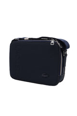 Lacoste Men's Crossbody Camera Bag | Matte Black & Silver