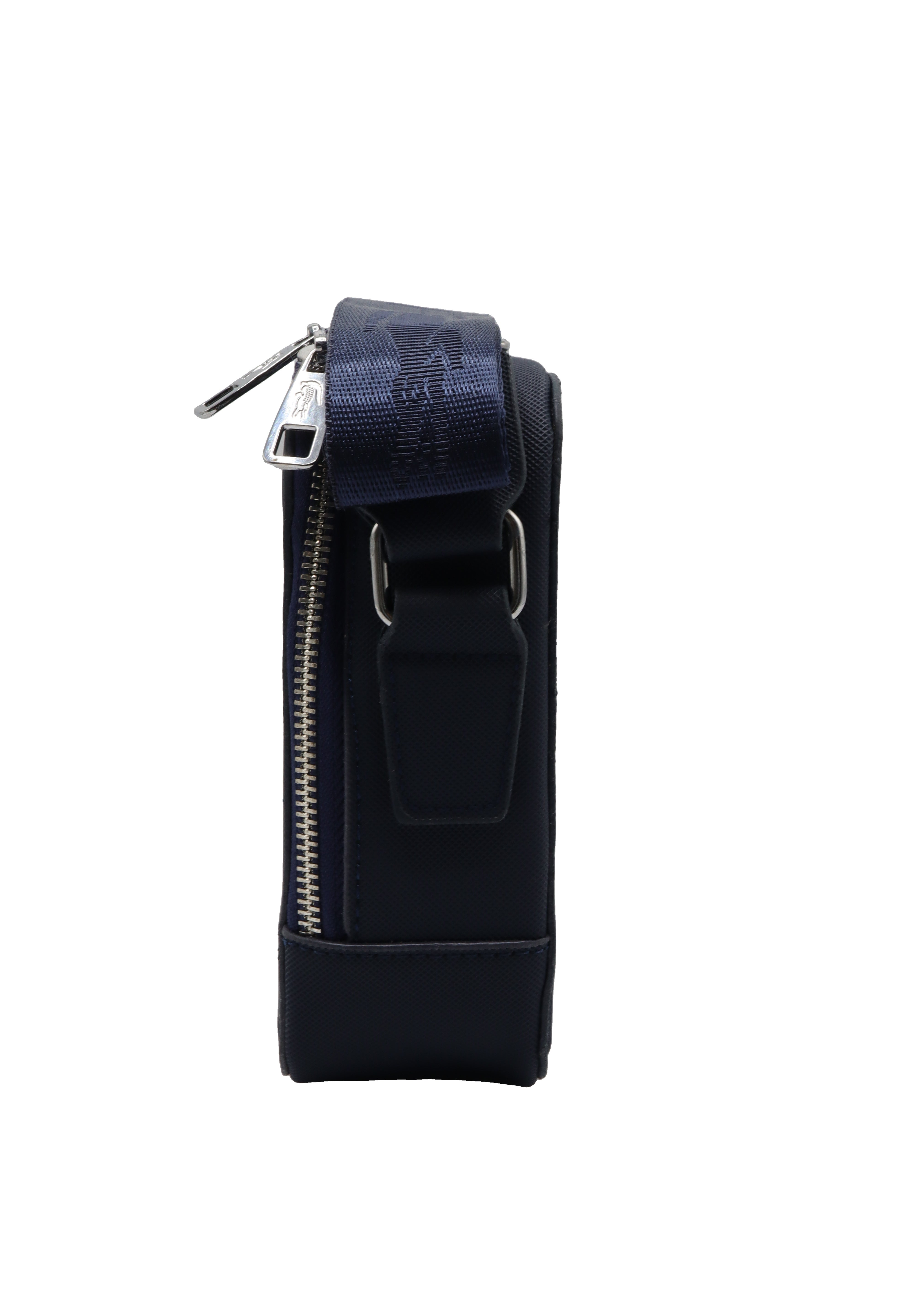 Lacoste Men's Crossbody Camera Bag | Matte Black & Silver