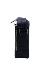 Lacoste Men's Crossbody Camera Bag | Matte Black & Silver