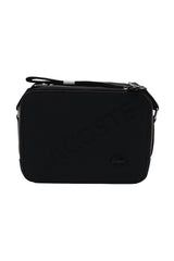 Lacoste Men's Crossbody Camera Bag | Matte Black & Silver