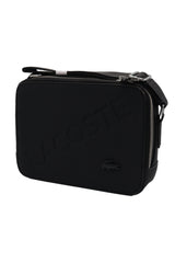 Lacoste Men's Crossbody Camera Bag | Matte Black & Silver