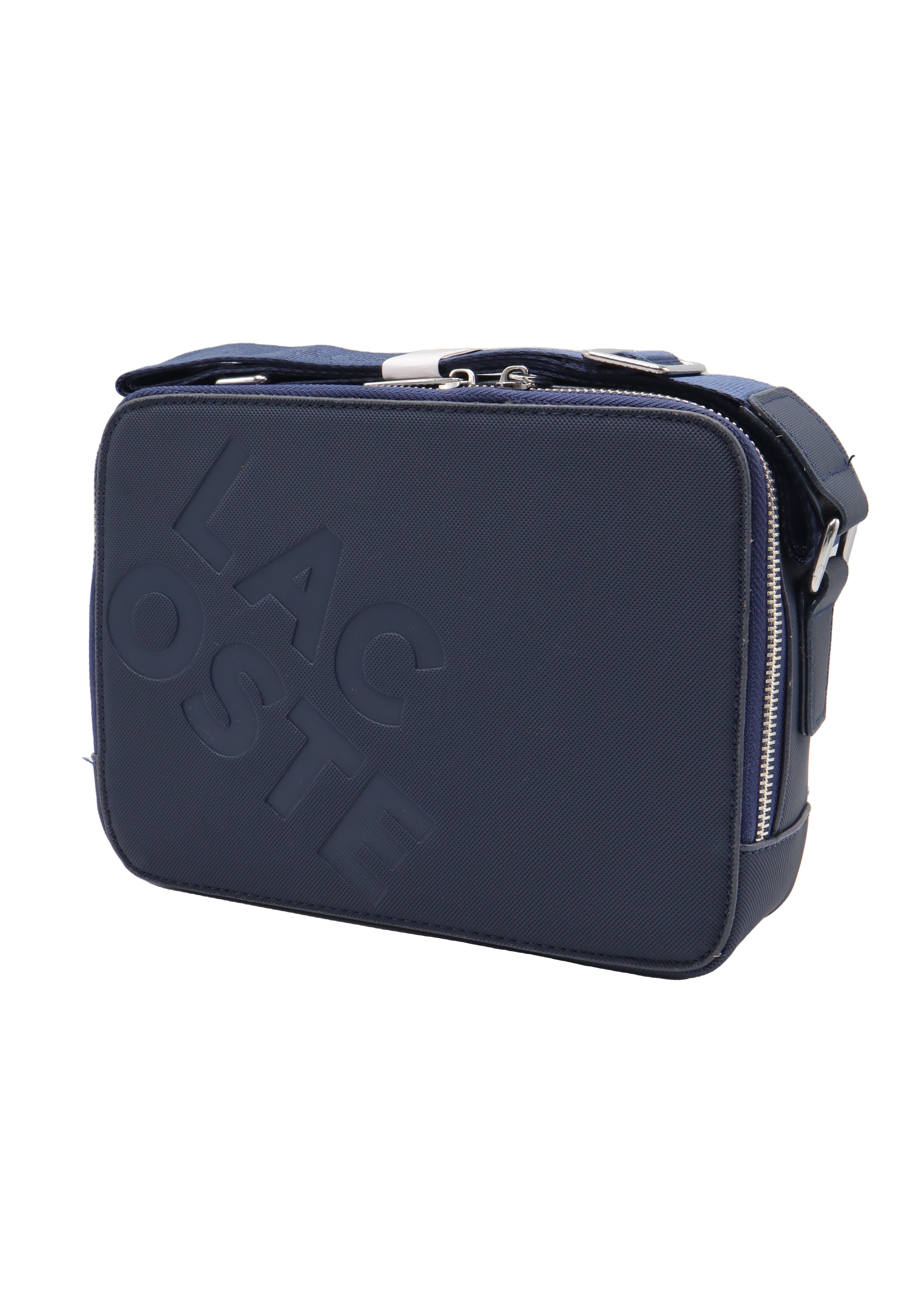 Lacoste Men's Crossbody Camera Bag | Deep Navy & Silver