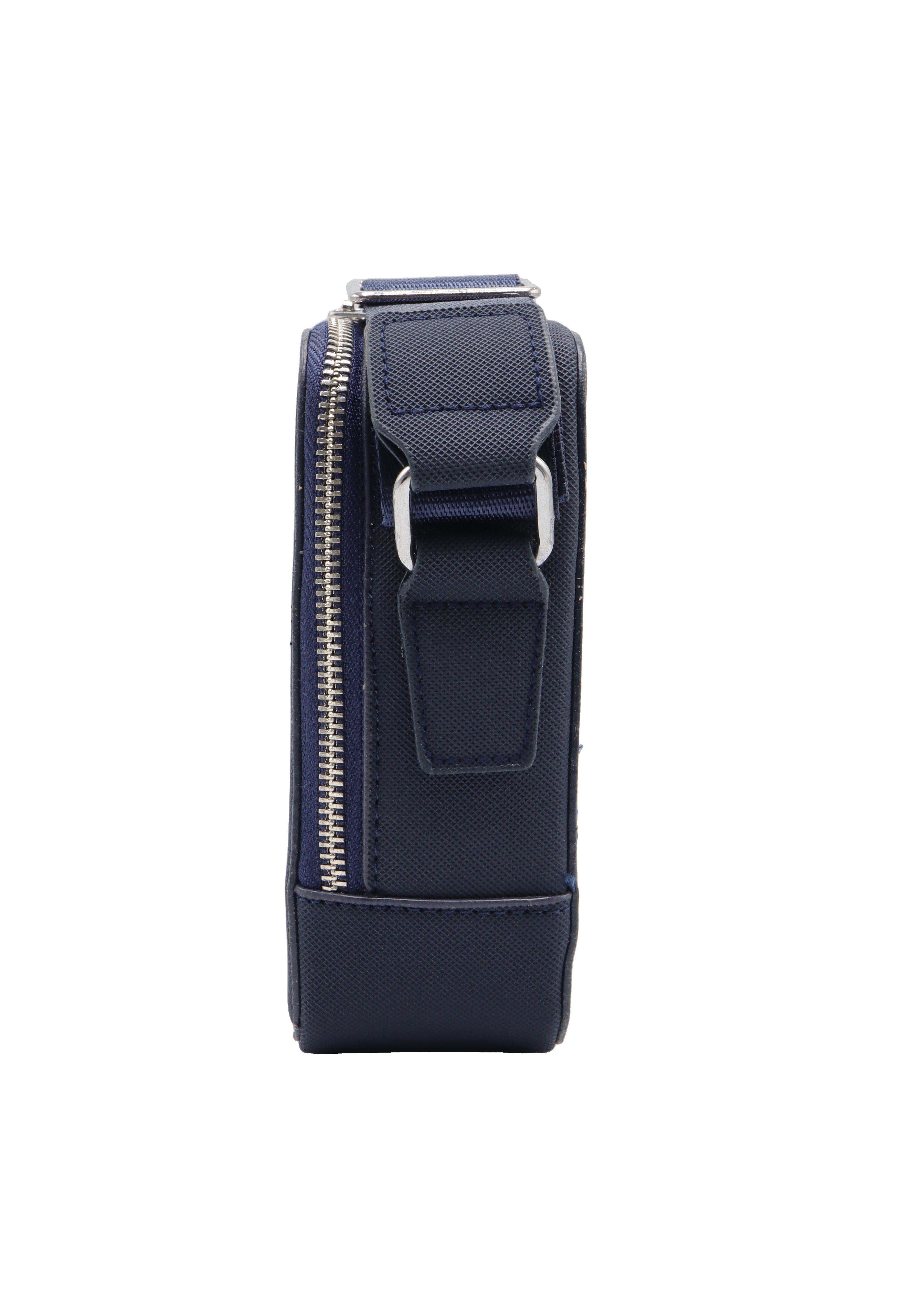 Lacoste Men's Crossbody Camera Bag | Deep Navy & Silver