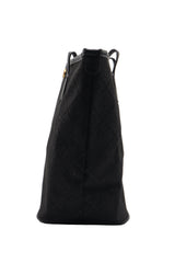 Tory Burch T Monogram Tote Bag with Pouch | Black & Gold