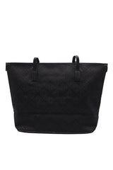 Tory Burch T Monogram Tote Bag with Pouch | Black & Gold