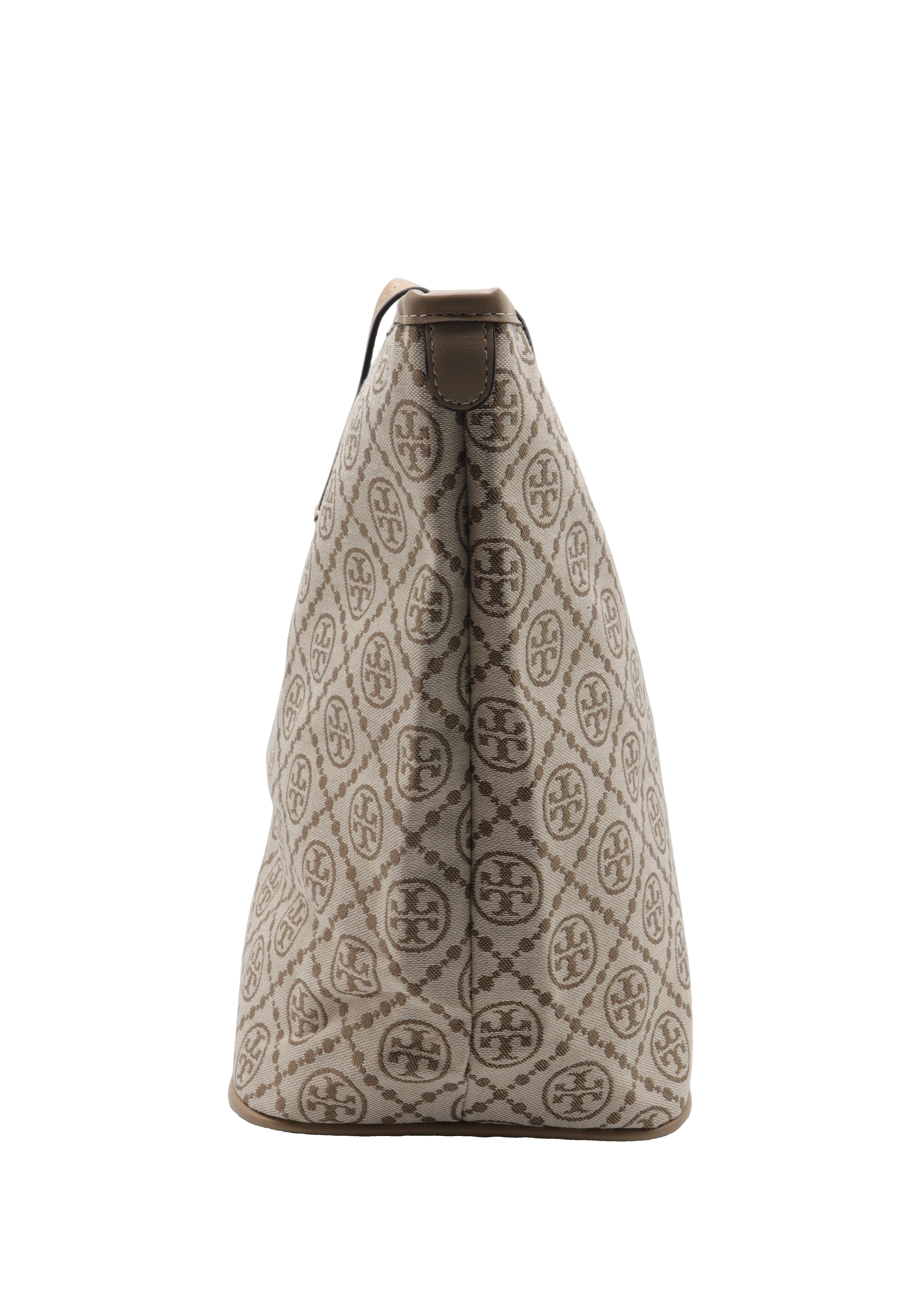 Tory Burch Ever-Ready Monogram Tote Bag | Beige & Tan