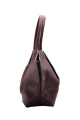 DeMellier The New York Leather Tote | Deep Burgundy & Gold