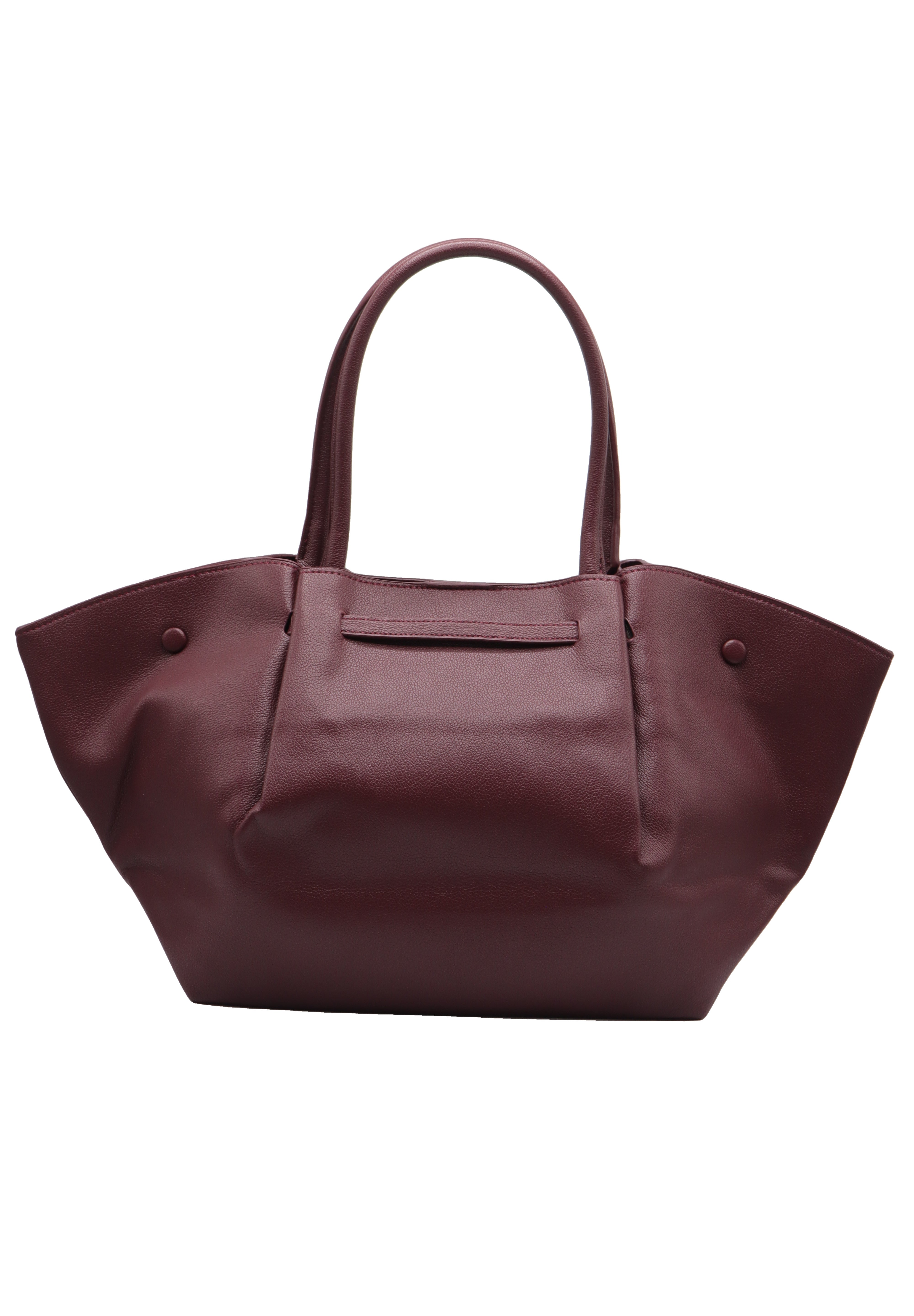 DeMellier The New York Leather Tote | Deep Burgundy & Gold
