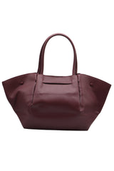 DeMellier The New York Leather Tote | Deep Burgundy & Gold