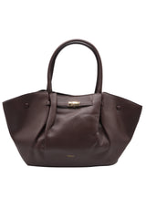DeMellier The New York Leather Tote | Deep Mocha & Gold