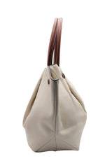 DeMellier The New York Leather Tote | Off-White & Cognac