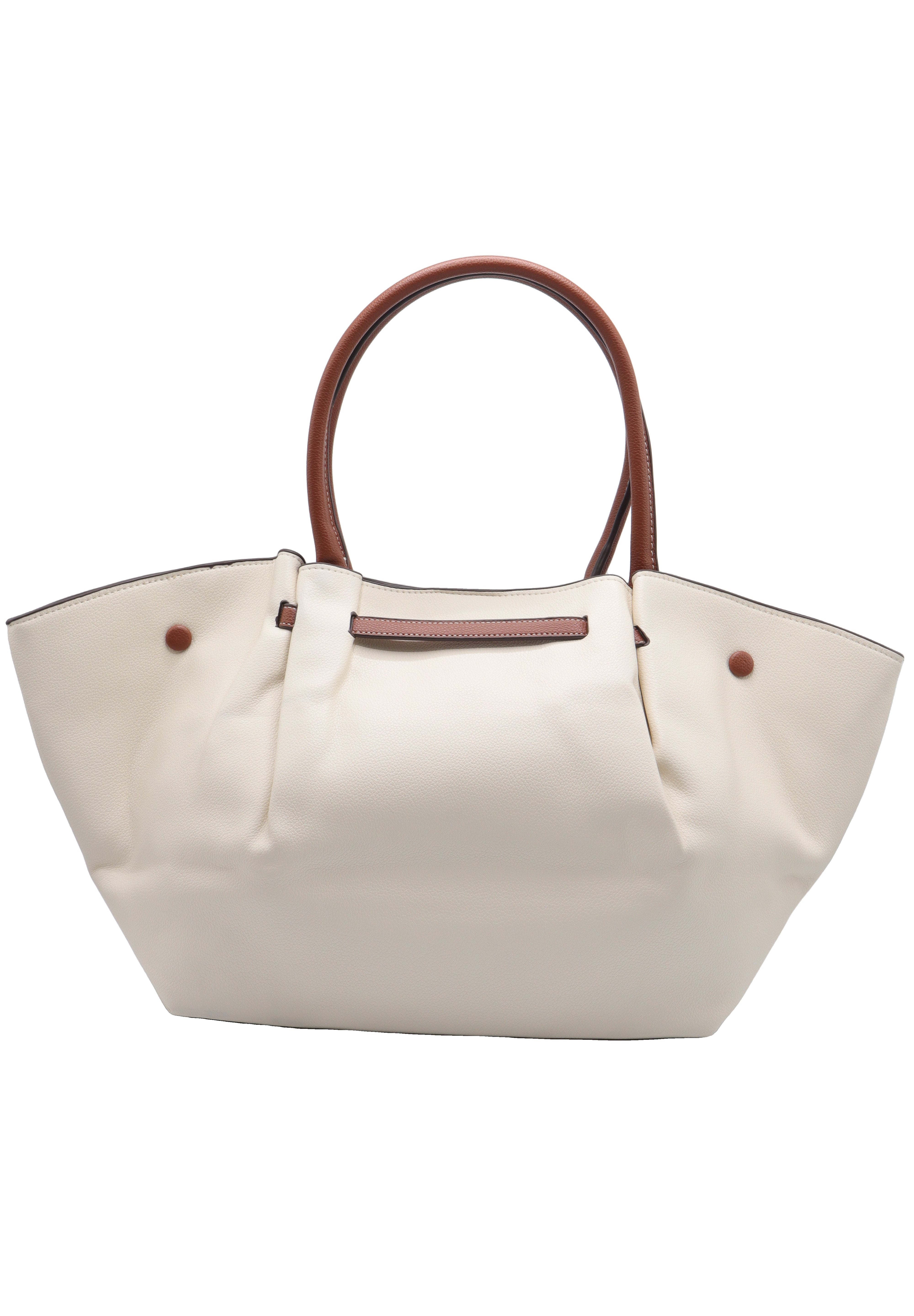 DeMellier The New York Leather Tote | Off-White & Cognac