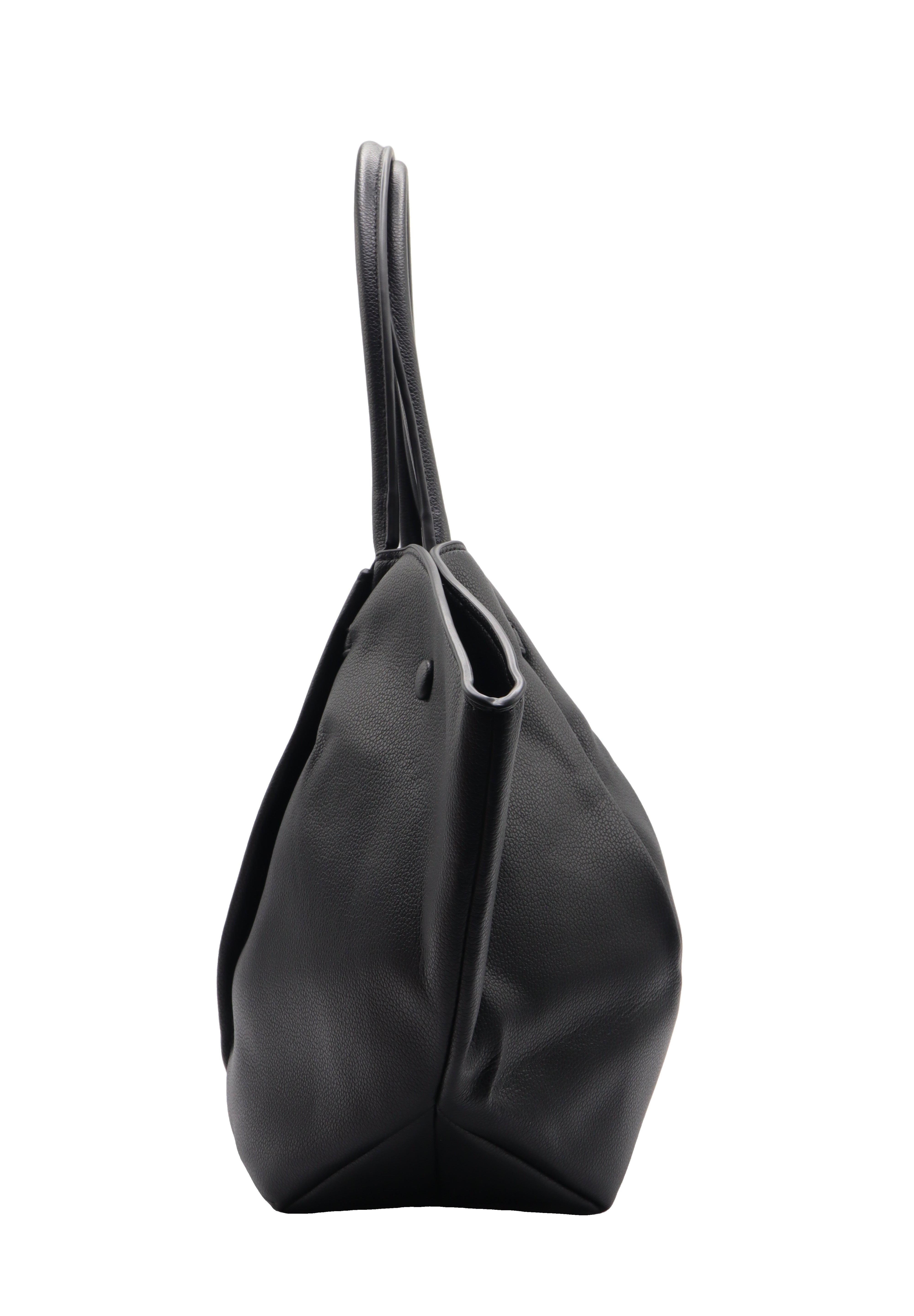 DeMellier The New York Leather Tote | Classic Black & Gold