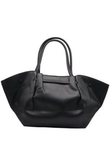 DeMellier The New York Leather Tote | Classic Black & Gold