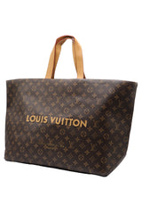 Louis Vuitton Monogram Tote Bag with Strap | Tan & Gold