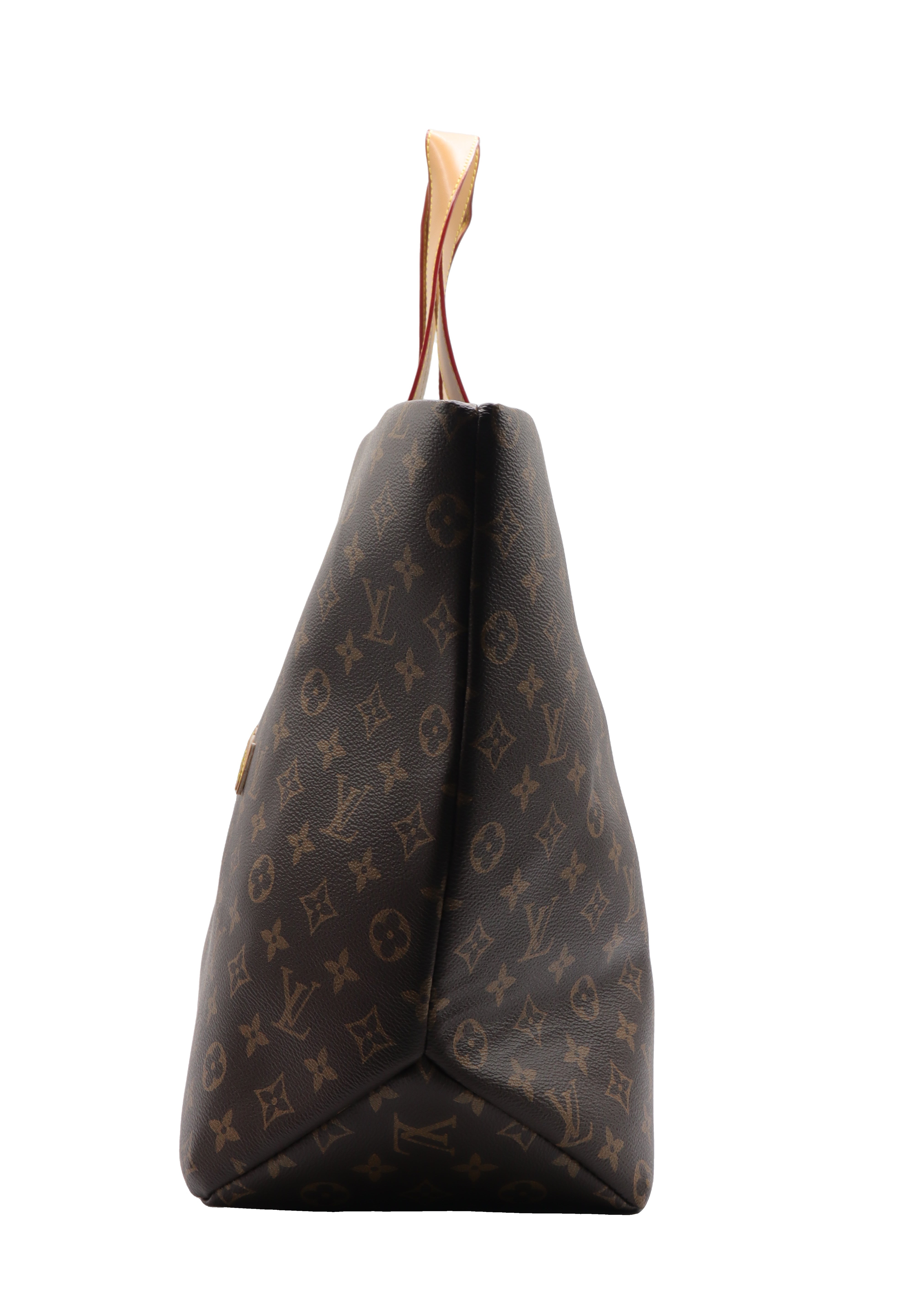Louis Vuitton Monogram Tote Bag with Strap | Tan & Gold