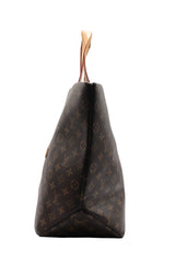 Louis Vuitton Monogram Tote Bag with Strap | Tan & Gold