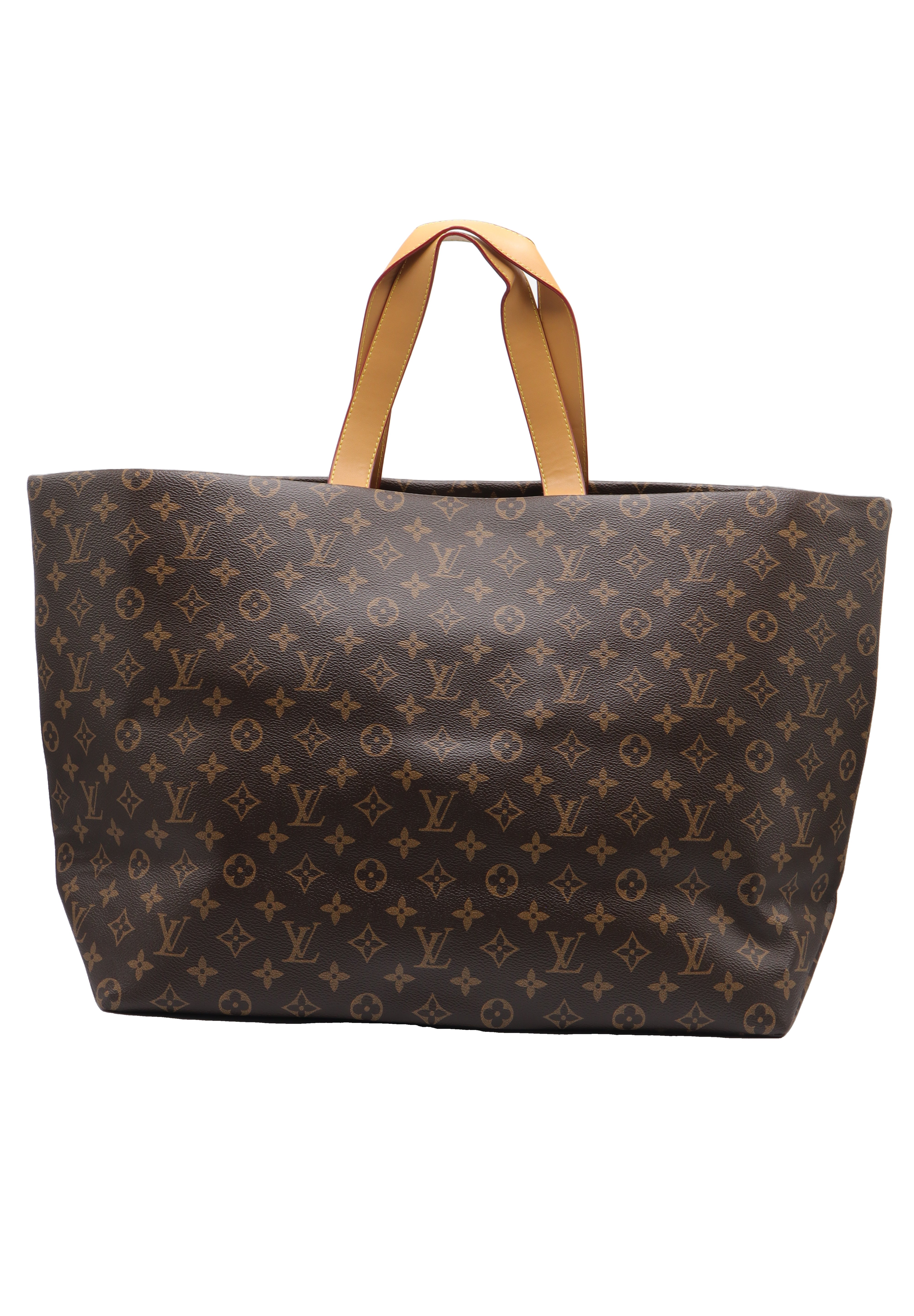 Louis Vuitton Monogram Tote Bag with Strap | Tan & Gold