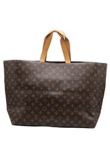 Louis Vuitton Monogram Tote Bag with Strap | Tan & Gold