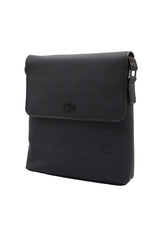 Lacoste Men's Flap Crossbody Bag | Matte Black