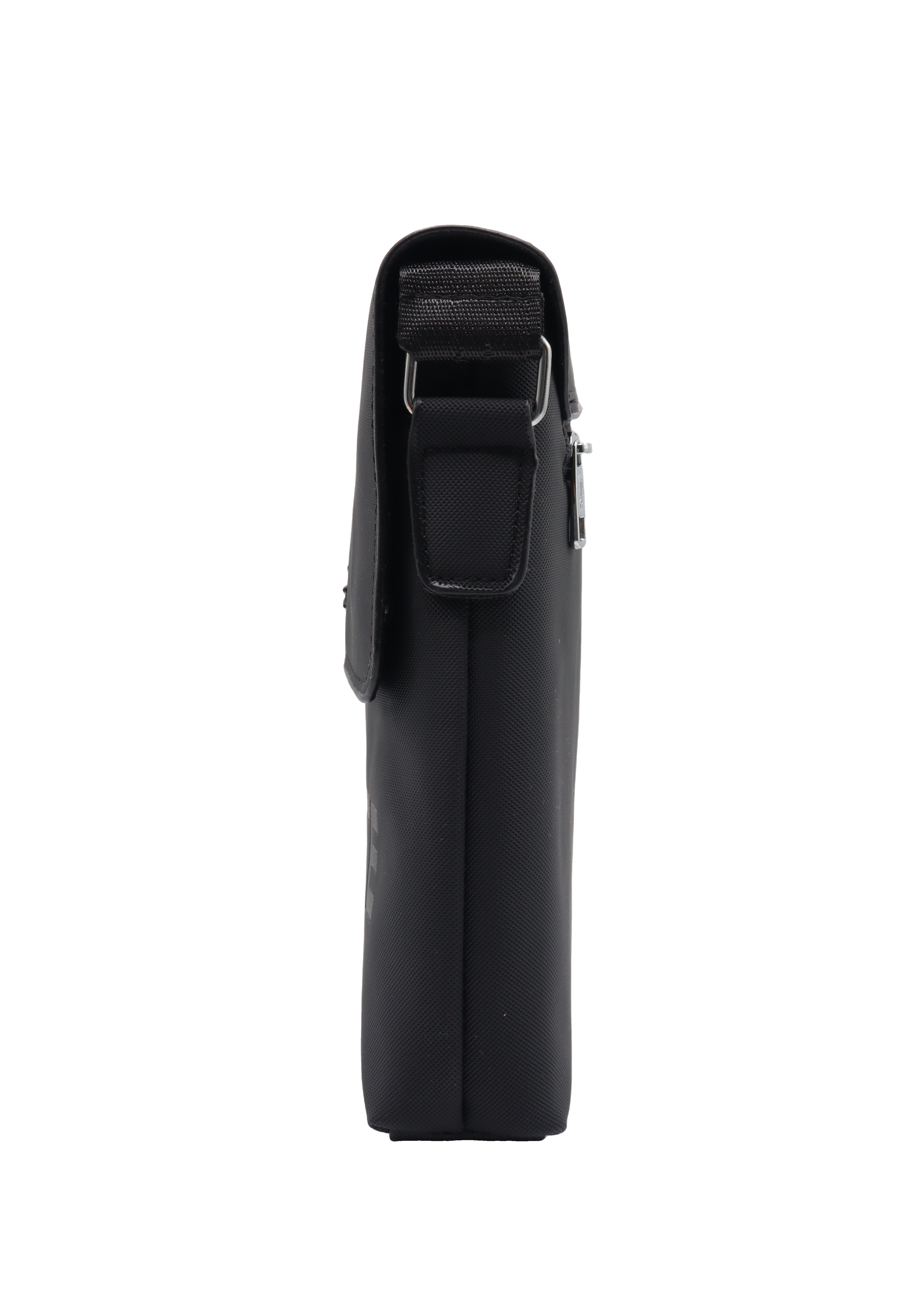 Lacoste Men's Flap Crossbody Bag | Matte Black