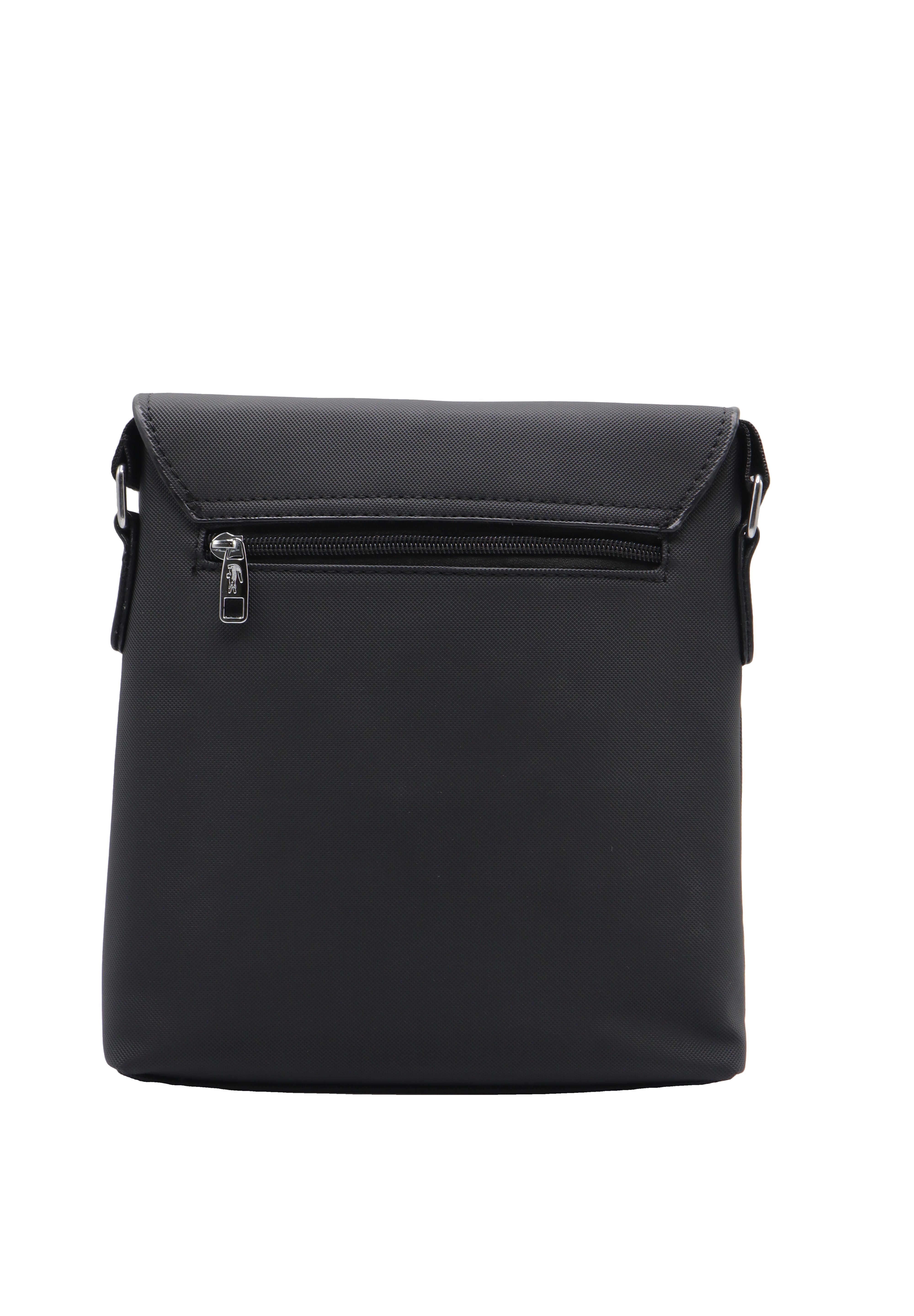 Lacoste Men's Flap Crossbody Bag | Matte Black