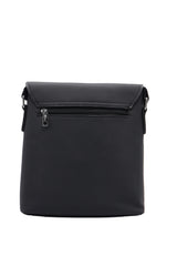 Lacoste Men's Flap Crossbody Bag | Matte Black