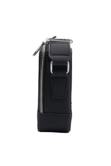 Lacoste Men's Crossbody Camera Bag | Matte Black & Silver