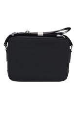 Lacoste Men's Crossbody Camera Bag | Matte Black & Silver