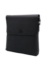 Lacoste Men's Flap Crossbody Bag | Matte Black