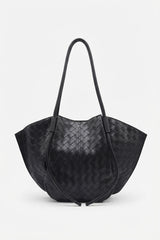 Bottega Veneta Woven Leather Basket Tote | Classic Black