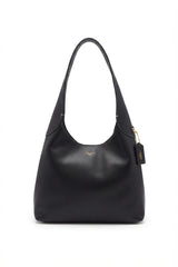 Coach Pebbled Leather Hobo Bag | Black & Gold